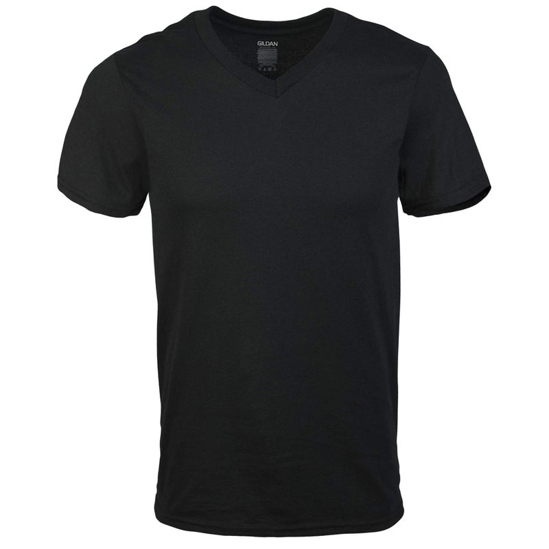Gildan Men's V-Neck T-Shirts, Multipack, Assorted (5-Pack), Small - Image 3